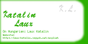 katalin laux business card